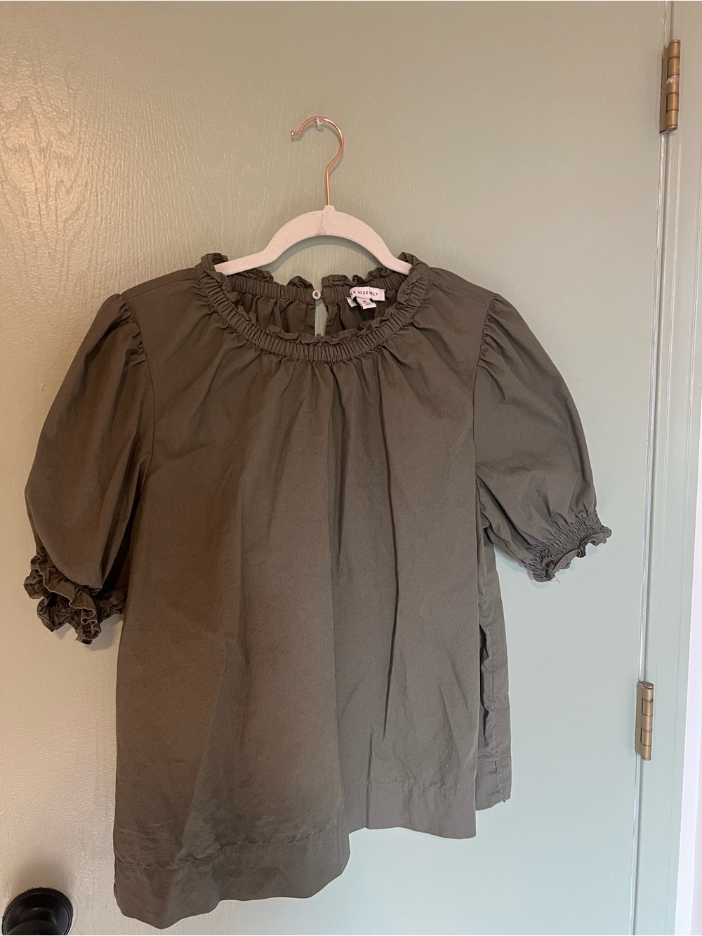 Free Assembly 100% cotton short sleeve blouse